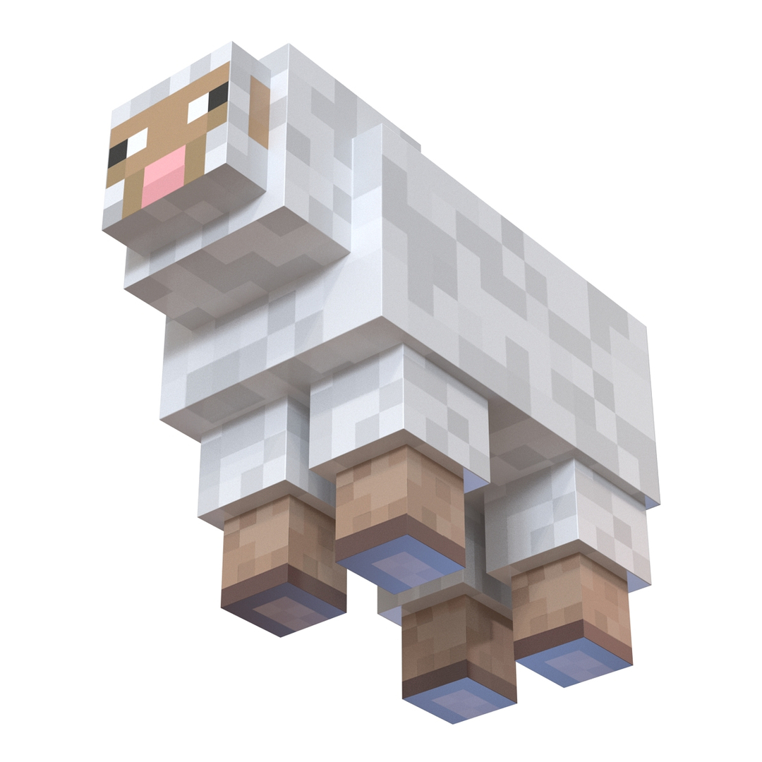 3d minecraft sheep model