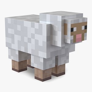 3d minecraft sheep model