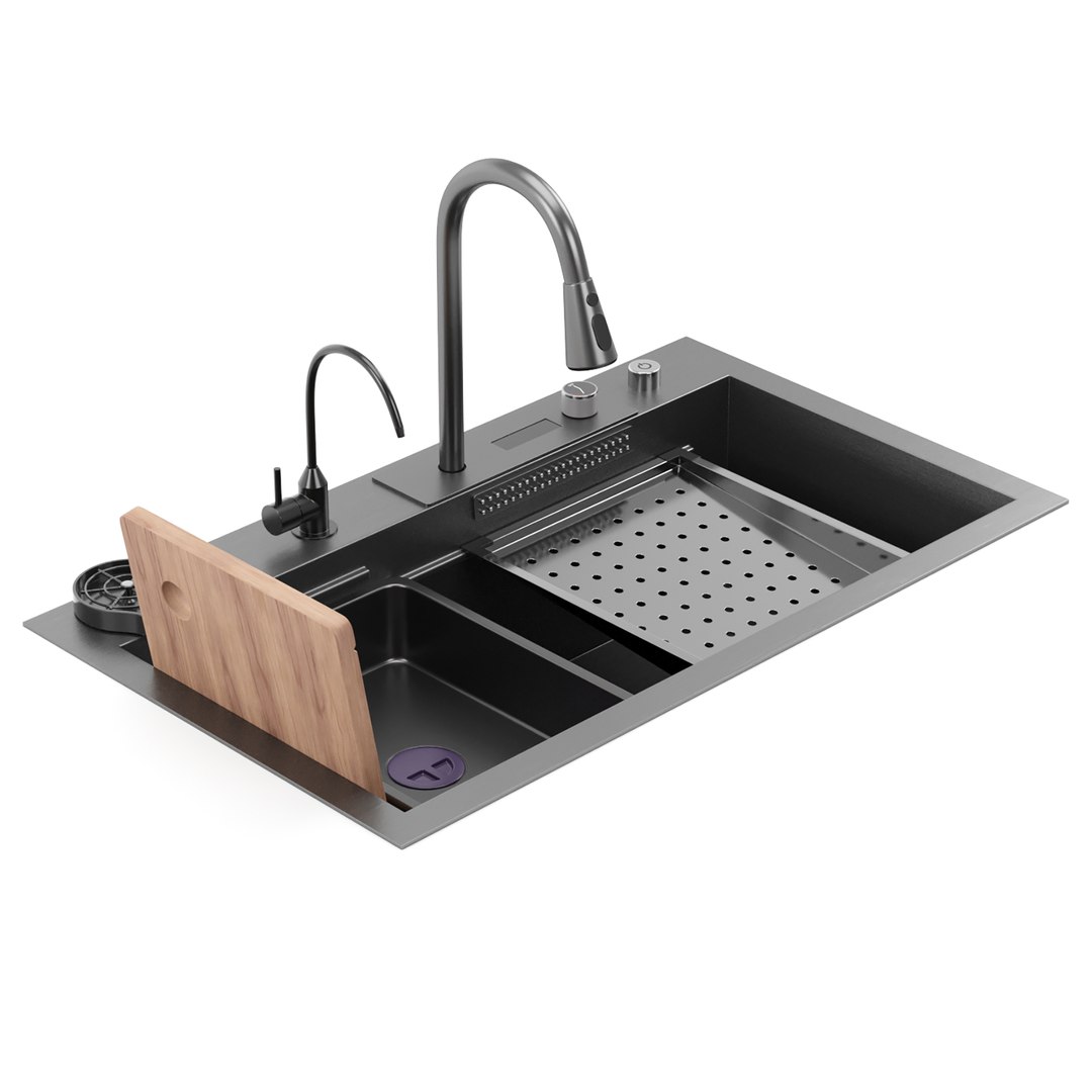 Ribanedy Kitchen Sink 3d Model Turbosquid 2060745