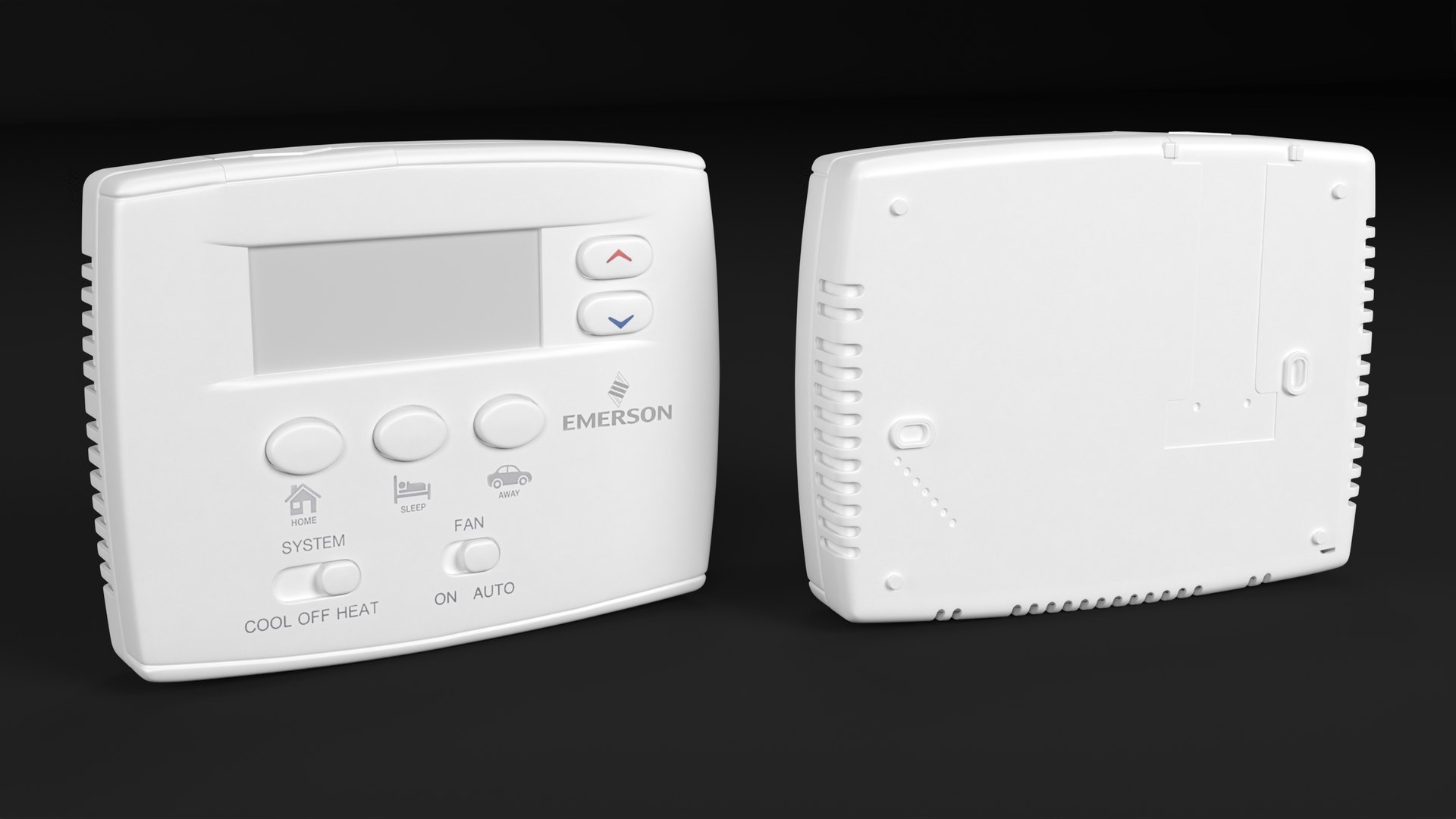 3D Emerson Programmable Heat Cool Thermostat - TurboSquid 2158656