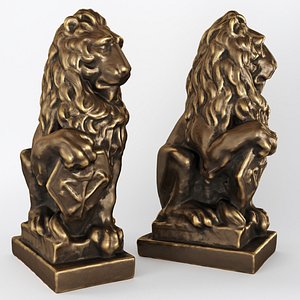 lion sculpture 3D model