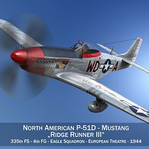 3d model north american - ridge