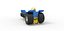Pulling tractor with 6 engines V8 Scale 1 to 25