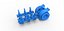 Pulling tractor with 6 engines V8 Scale 1 to 25
