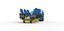 Pulling tractor with 6 engines V8 Scale 1 to 25