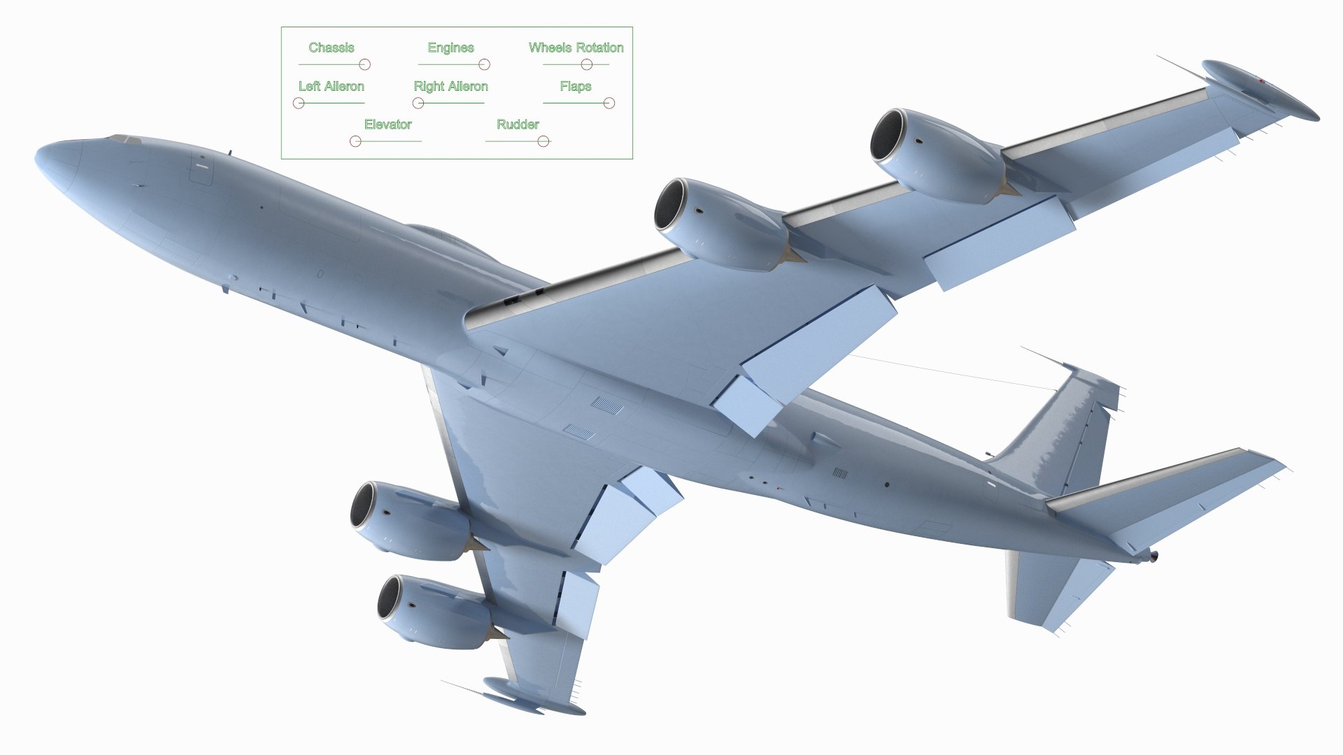 Army Airplane Blue Rigged 3D - TurboSquid 2083572