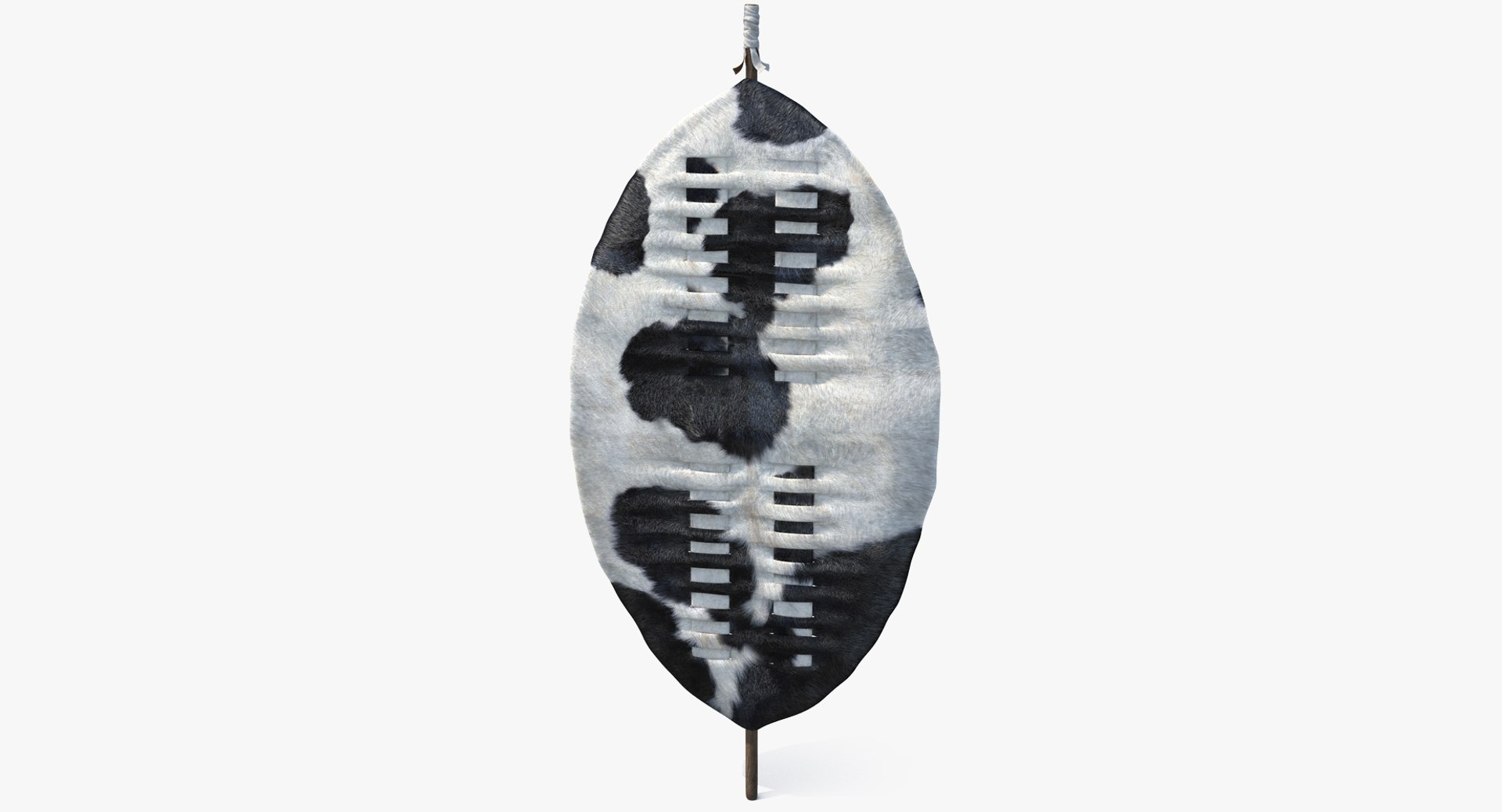 Zulu Shield 3D Model 3D model preview
