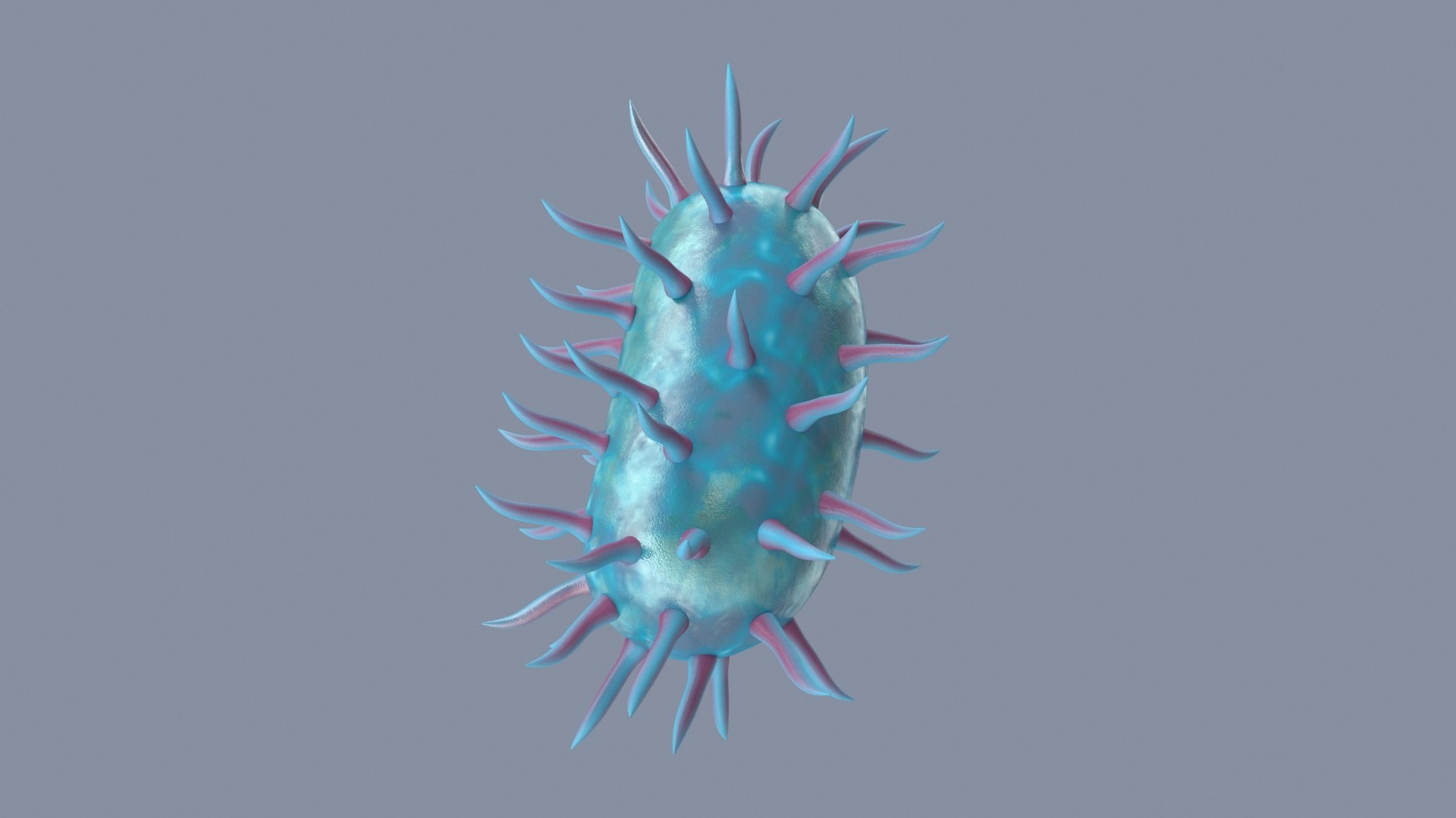 Bacterium 3D https://p.turbosquid.com/ts-thumb/MW/J2k5LZ/En/virus_pr_0006/jpg/1750756627/1920x1080/fit_q87/97c9e7d5cea085be104d5e8bdca895d403a171cb/virus_pr_0006.jpg