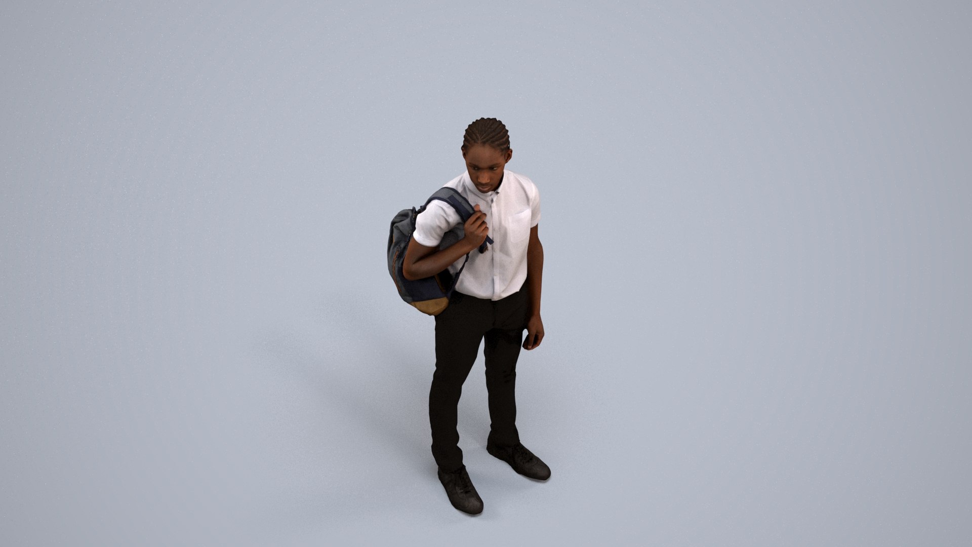 00591Jimmy008 - Teen Black male waiting at school entrance with backpack in transitional seasonal cl 3D model https://p.turbosquid.com/ts-thumb/MW/JFOAiR/SW/00591_jimmy008_state2_frame_0005/jpg/1773200048/1920x1080/fit_q87/1995b7c943fd41c4c5248180bf20b468bab0898b/00591_jimmy008_state2_frame_0005.jpg