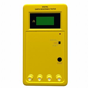 3D Digital Earth Resistance Tester Low Poly