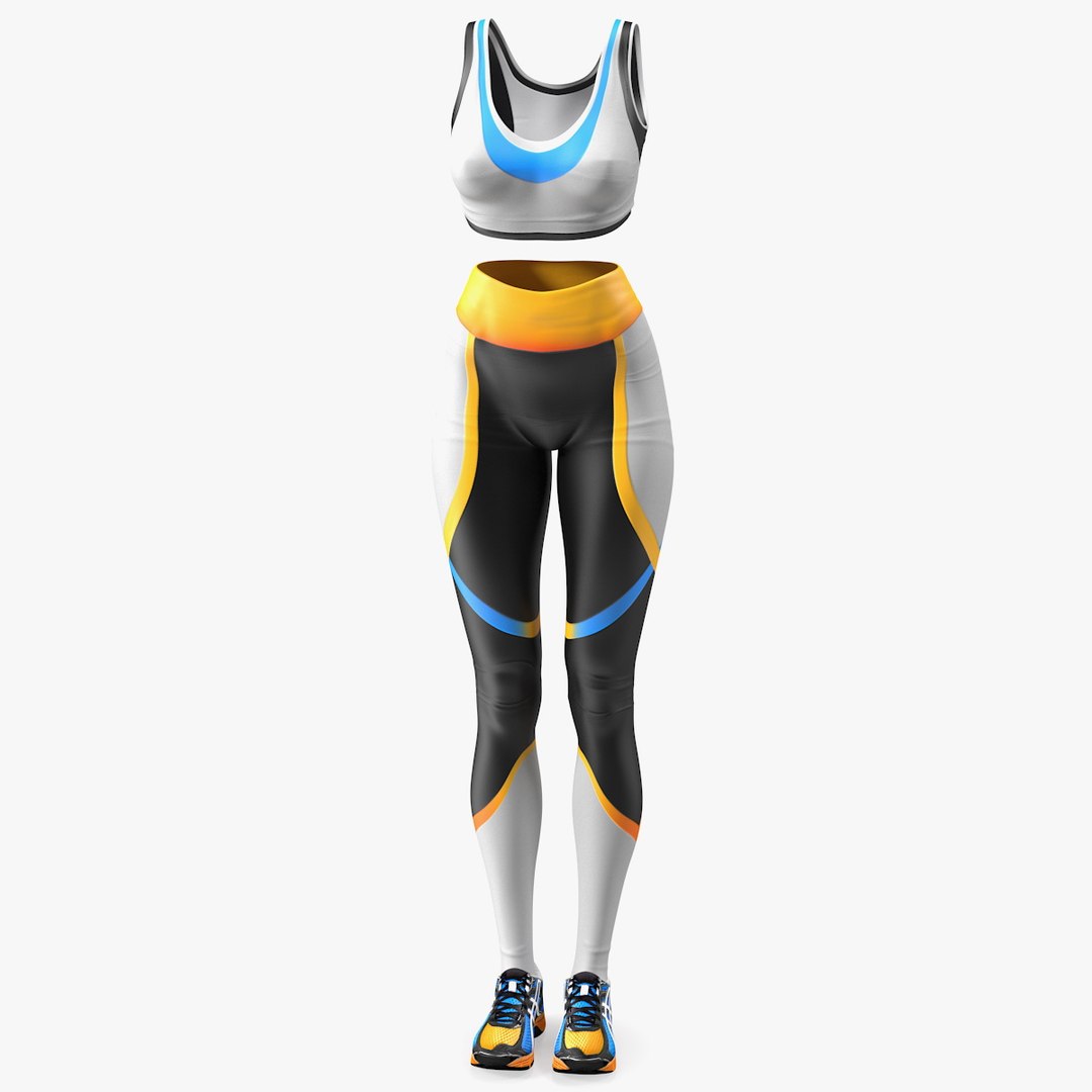 Fitness Women Wear 3D model preview