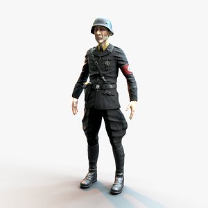 WW2 Nazi SS Soldier 3D model