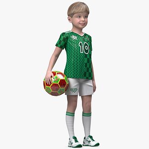 3D Child Boy Sport Style Rigged for Cinema 4D model