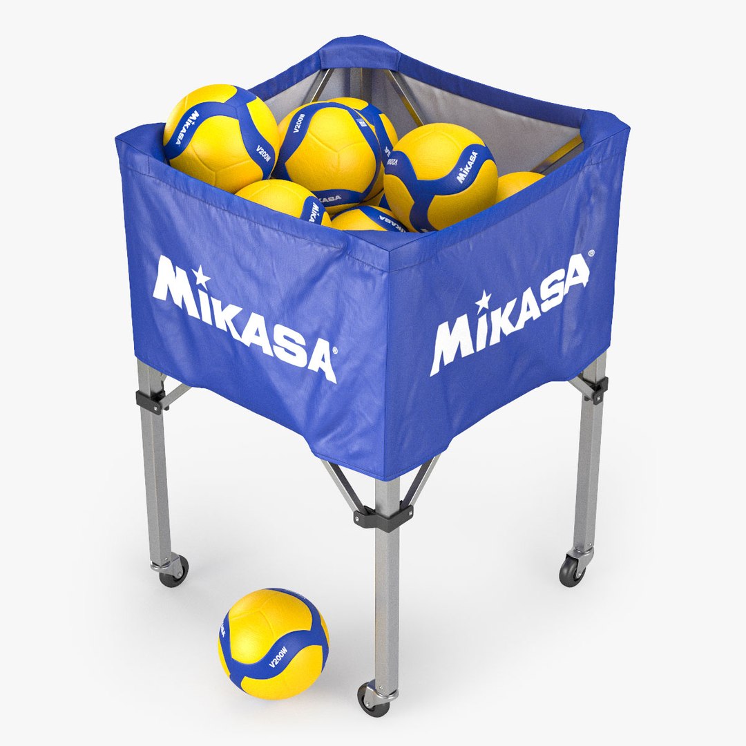 Mikasa volleyball cart 3D TurboSquid 1571074
