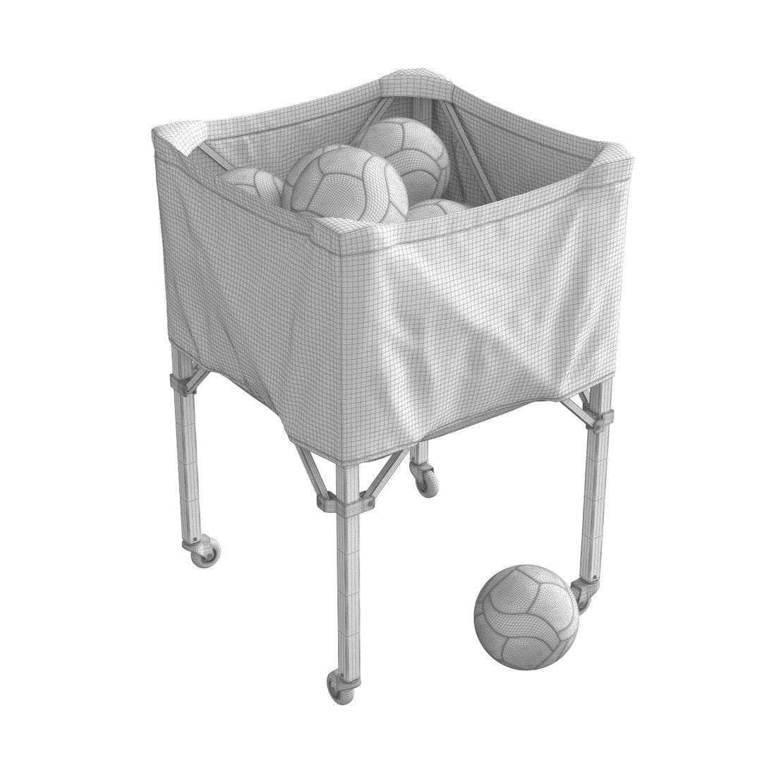 Mikasa Volleyball Cart 3D TurboSquid 1571074