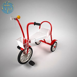 3D model vintage bicycle children