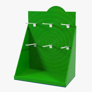 Plastic Counter Top Display Green 3D