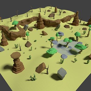 Low Poly Desert Assets Pack