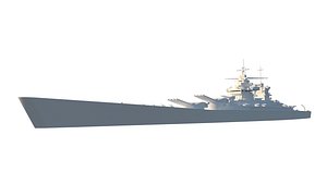 Alsace Battleship Model