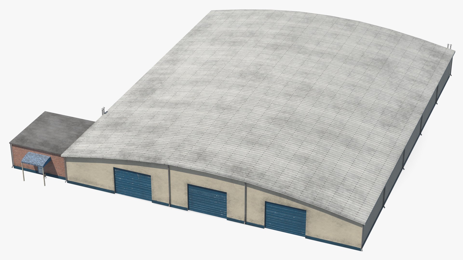 Industrial Hangar 3D model preview