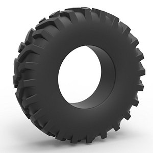 Diecast offroad tire 40 Scale 1 to 25 3D