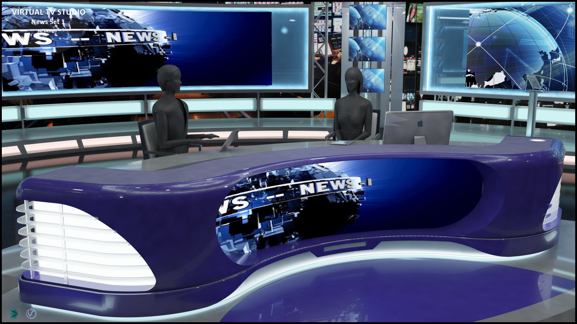 Model studio set. Виртуальная студия. Виртуал ТВ. Render_TV