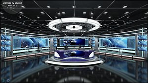 3D sets tv studio model