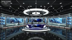 TV Studio News Set 1
