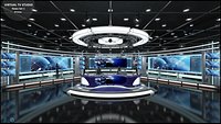 TV Studio News Set 1