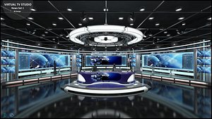 TV Studio News Set 1