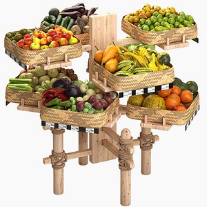 Vegetable Market 3D model