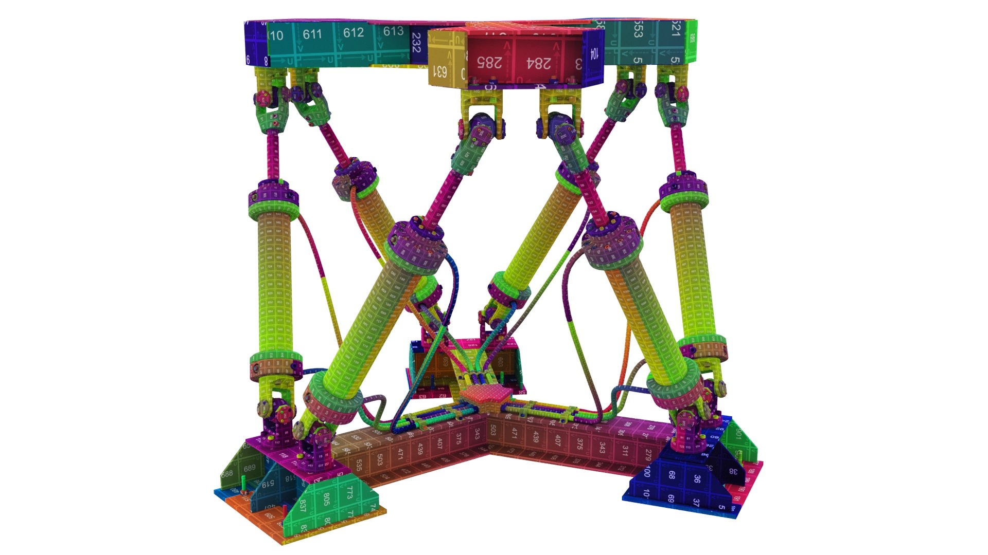 hexapod platform 3D model https://p.turbosquid.com/ts-thumb/MX/5nUjsO/HsGuN0DF/checker_hexapod_2/jpg/1597221353/1920x1080/fit_q87/d0eea0b30f50fe532a0a5a41beee0f4cd67ce4a0/checker_hexapod_2.jpg