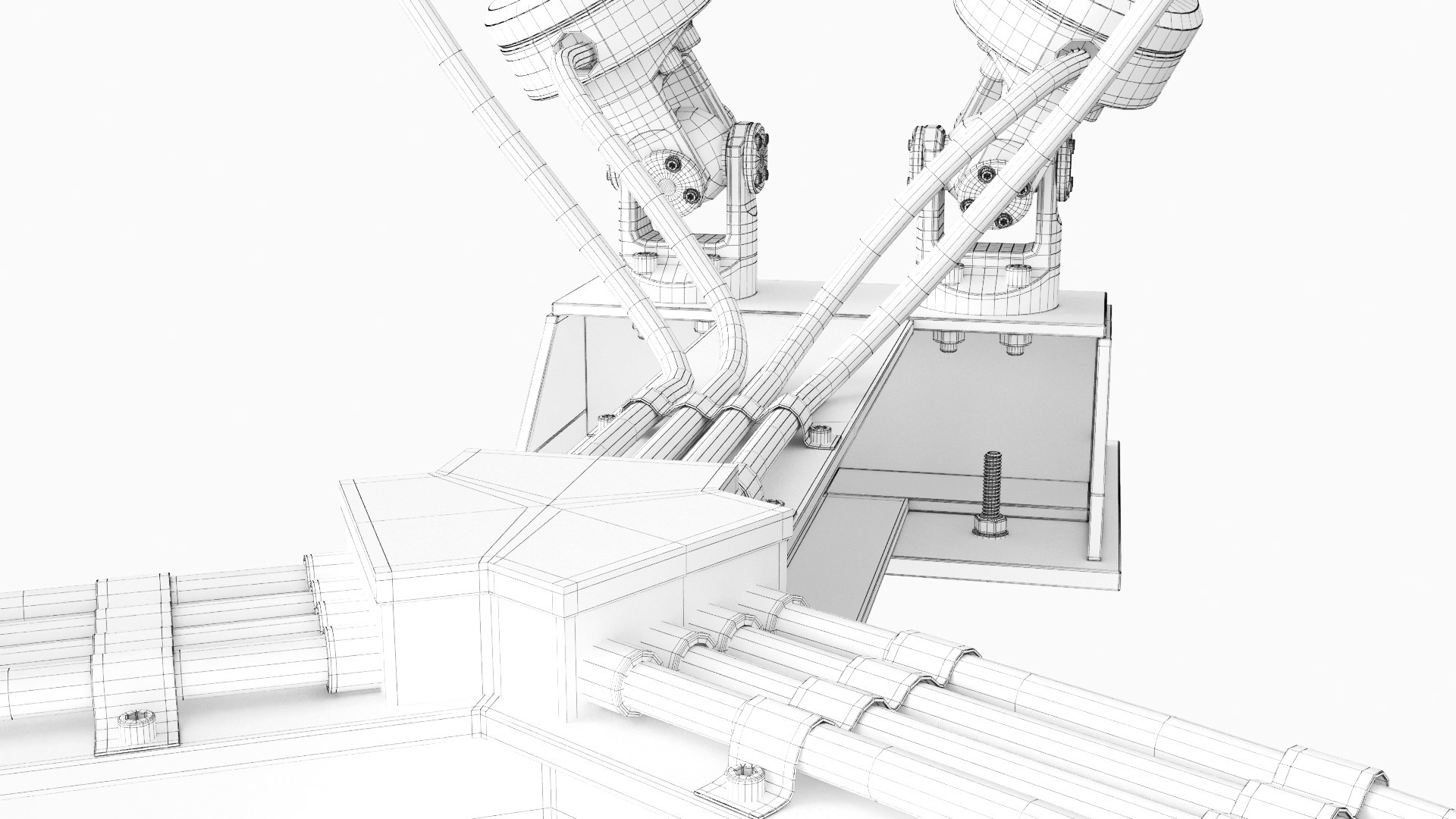 hexapod platform 3D model https://p.turbosquid.com/ts-thumb/MX/5nUjsO/h0otbjBH/wire_hexapod_4/jpg/1597221347/1920x1080/fit_q87/414f82f9c90909f95659afd4f42d6b3f32472e65/wire_hexapod_4.jpg