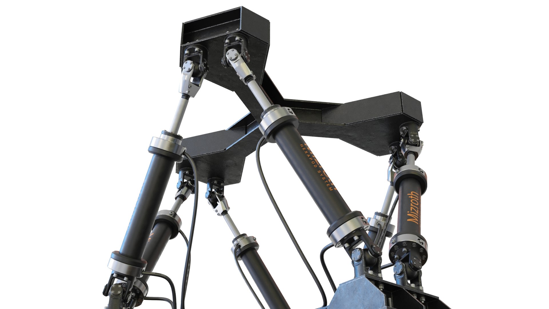 hexapod platform 3D model https://p.turbosquid.com/ts-thumb/MX/5nUjsO/sHfmyjgz/hexapod_9/jpg/1597221341/1920x1080/fit_q87/1c773b7fbf9a1b99a2f8b326280e85383c3c483d/hexapod_9.jpg