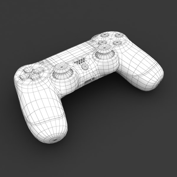 sony ps4 controller pad 3d model