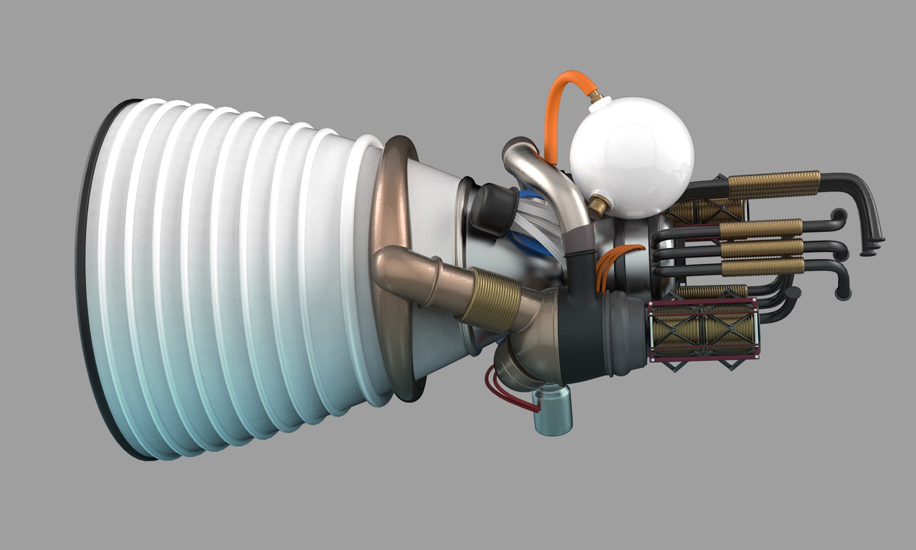 3D Rocket Engine - TurboSquid 1580476