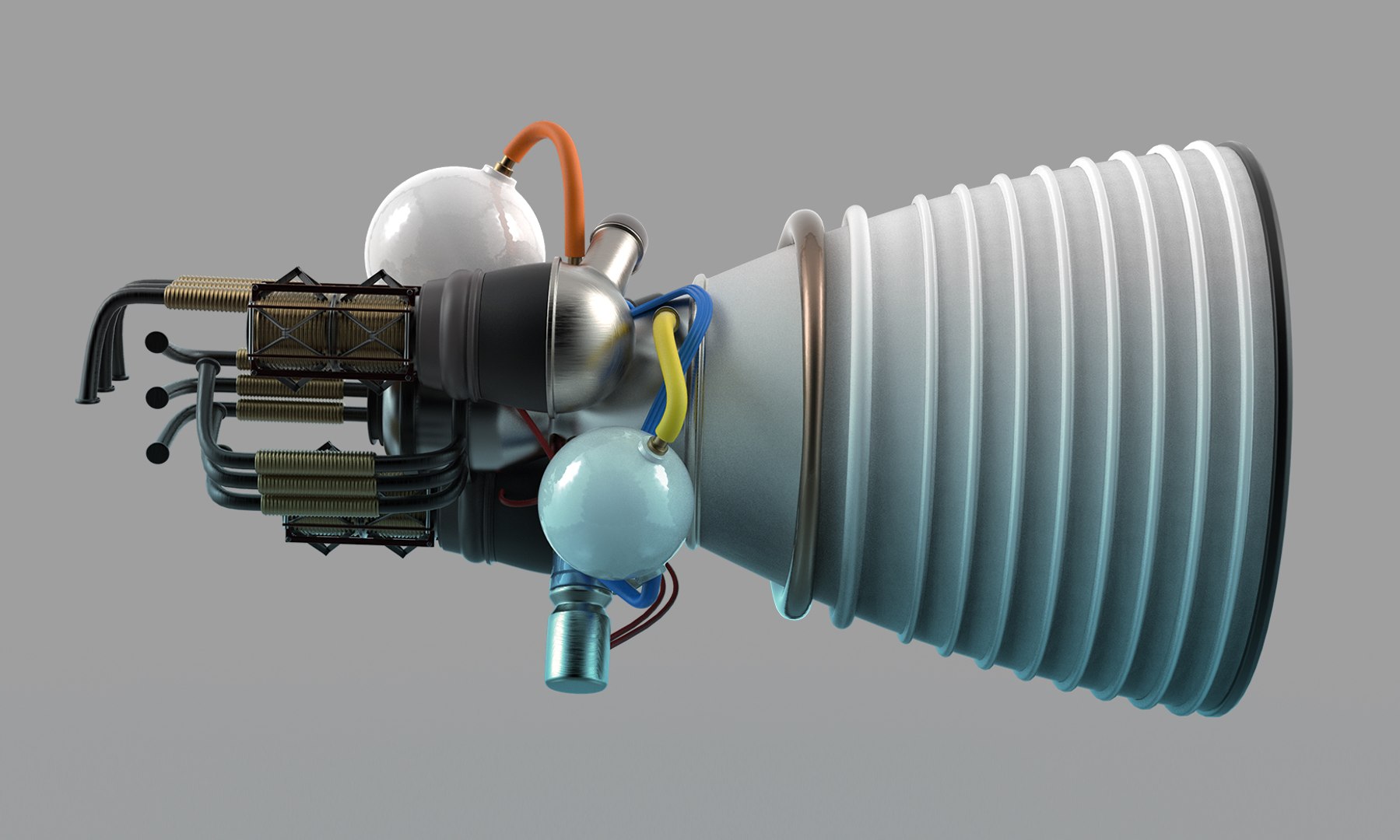 3D Rocket Engine - TurboSquid 1580476