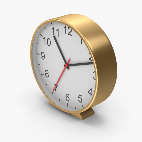 Gold Table Clock model