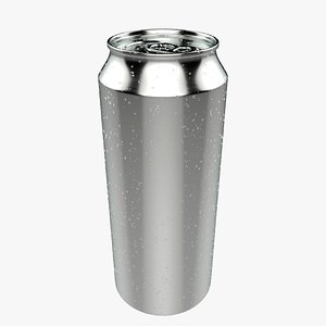 3D Soda Can 500ml Water Drops