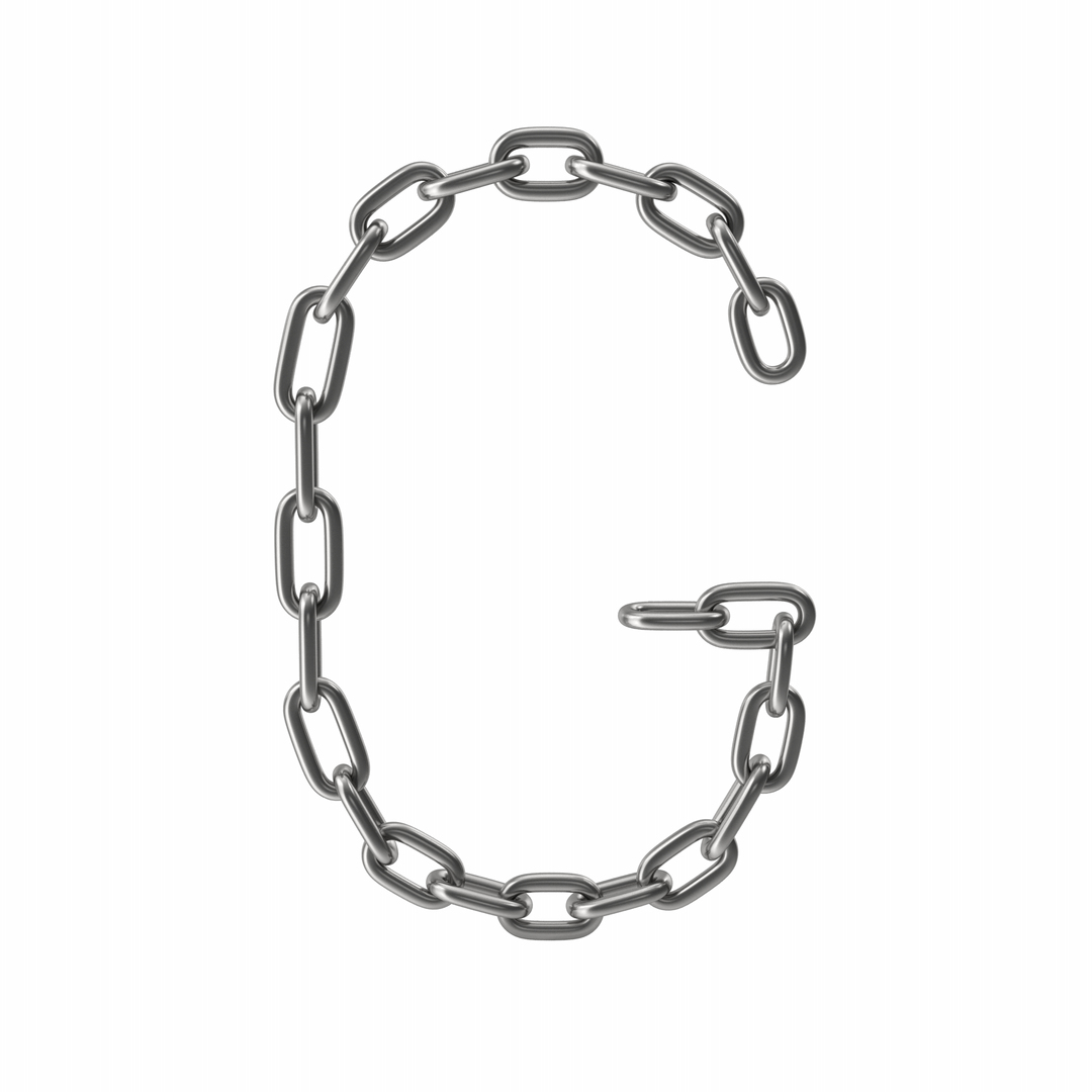 3D Chain Letter G TurboSquid 2023087