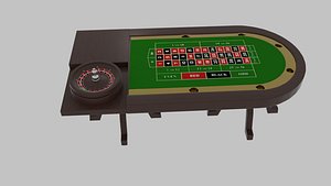 table roulette 3d model
