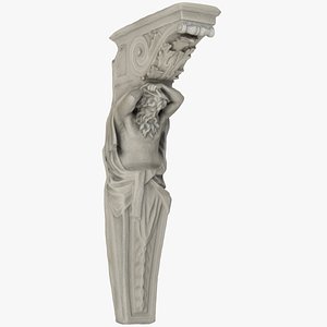 3D model atlas white