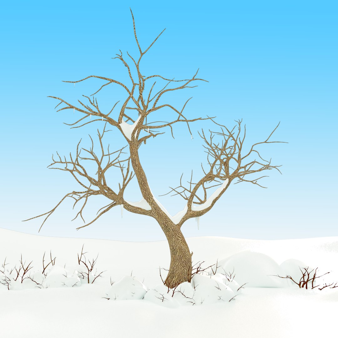 3d Snow Tree