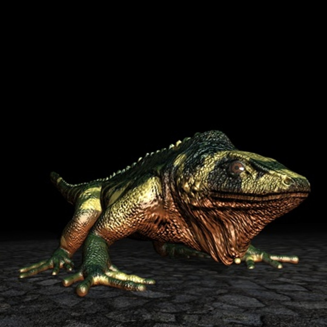 3d model leguan zbrush 3