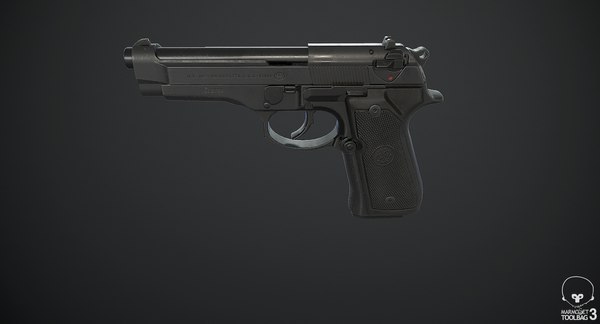 m9 pistol 3d model