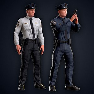 Policeman Officer Rigged