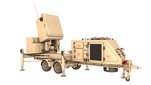 3D model Raytheon GhostEye MR radar