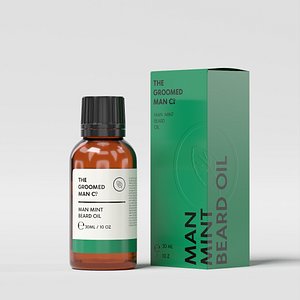 The Groomed Man Morning Man Mint Beard Oil 3D model