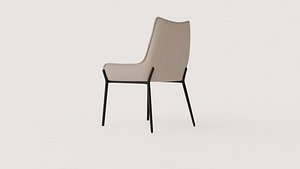 Contemporary Upholstered High Back Dining Chair