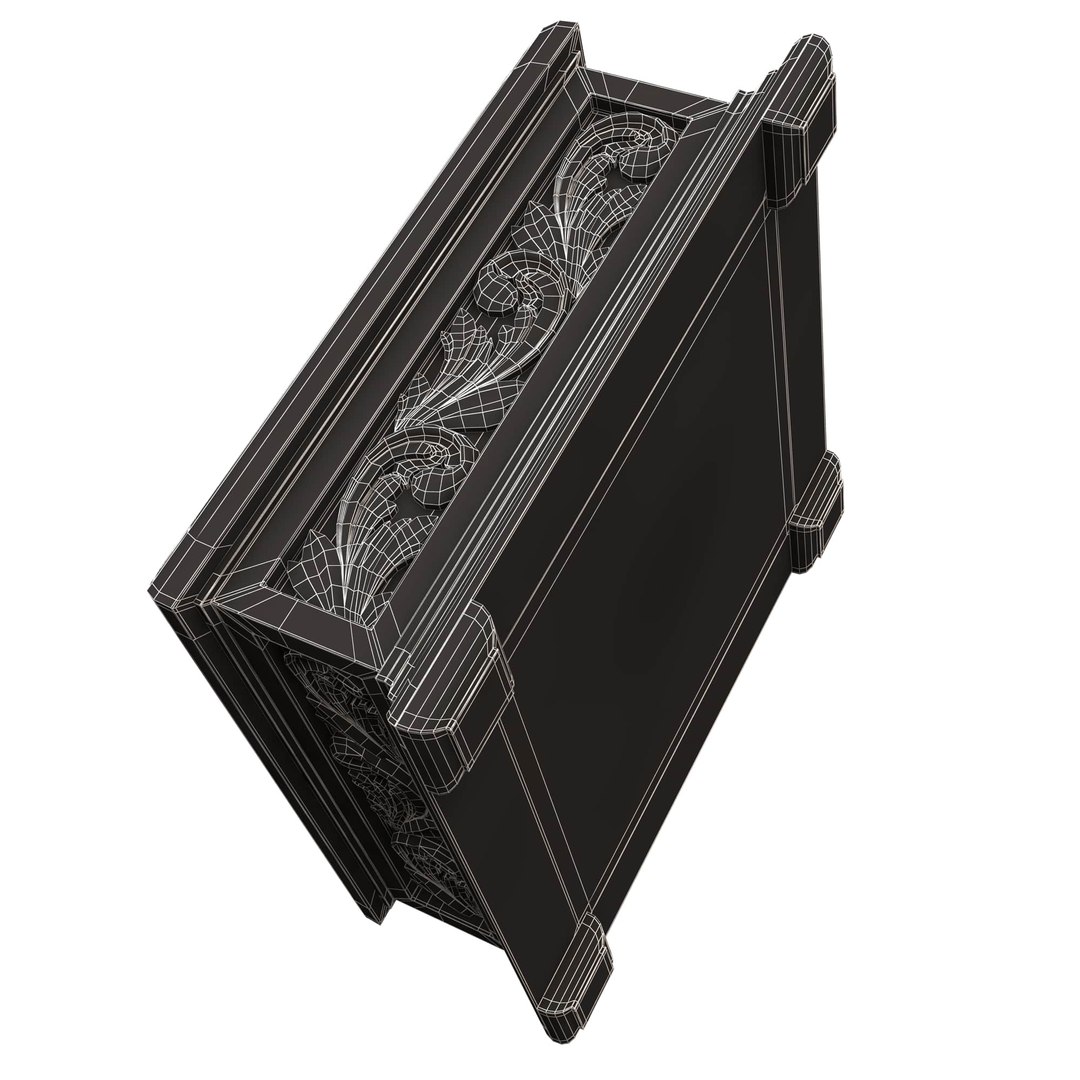 3D Casket Carved 01 White Model - TurboSquid 2207748